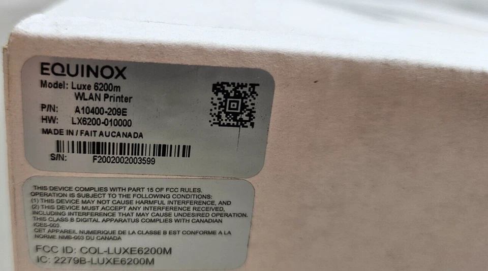 New Equinox Luxe 6200M Wireless Mobile Payment Terminal Printer A10400-209E - Image 4 of 4