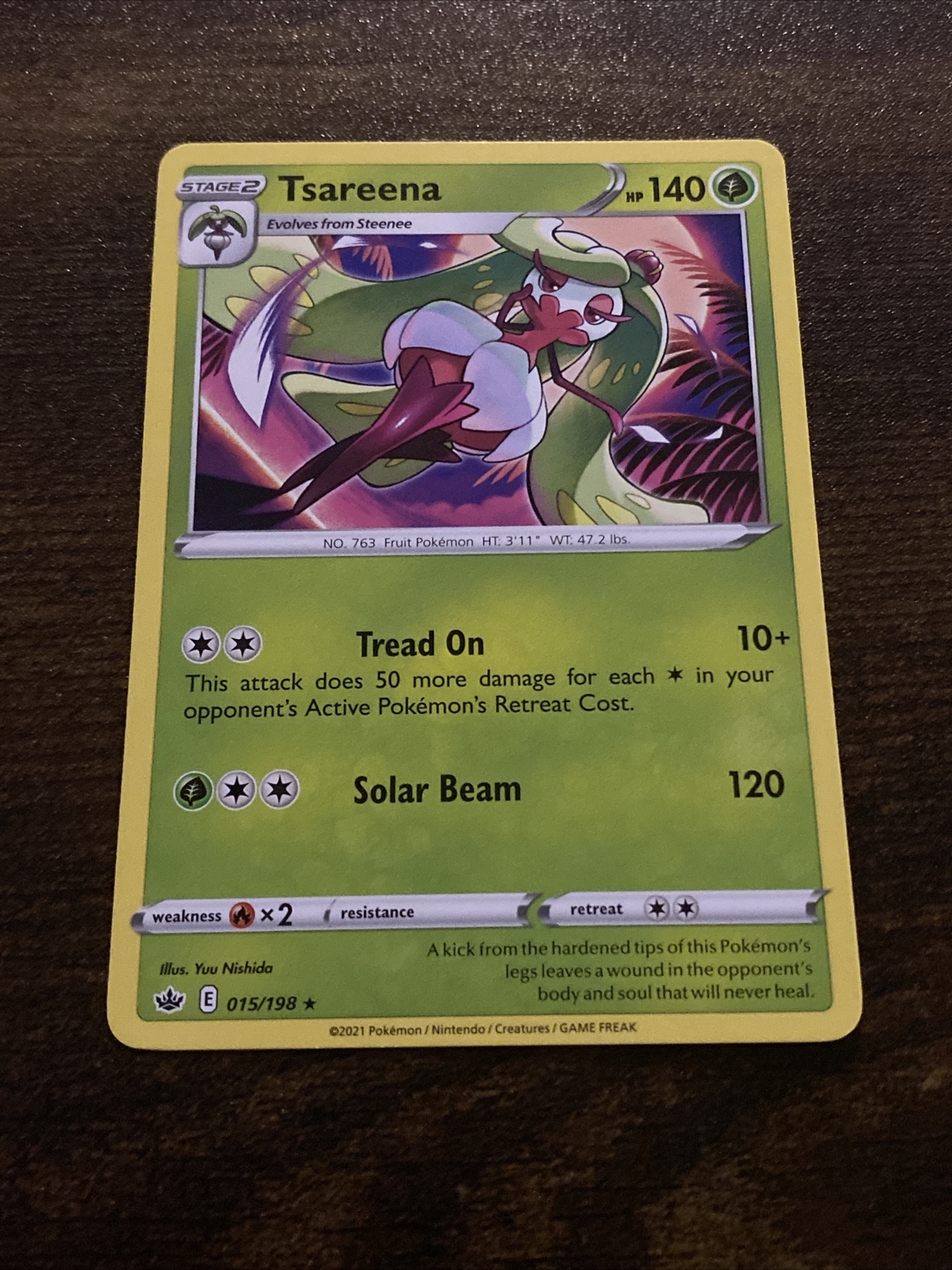 Pokemon Chilling Reign Tsareena 15/198 D2732*