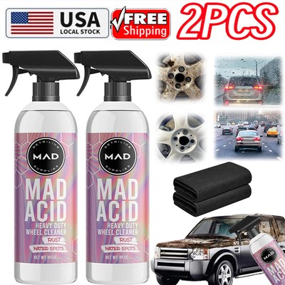 Mad Acid- Heavy-Duty Wheel Cleaner, Water Spot Remover for Car,Glass ...