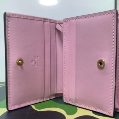Authentic GUCCI 573839 GZRAT Wallet GG Supreme Strawberry Japan VG