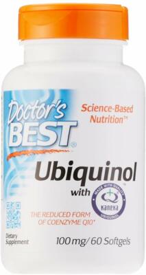DOCTOR'S BEST, UBIQUINOL mit Kaneka QH  CoQ10 100mg 60 Weichkapseln SUPER PREIS
