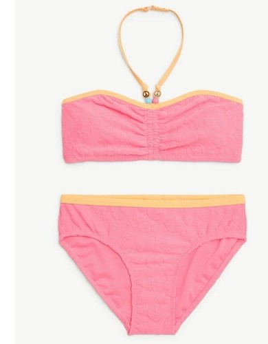 Justice Girls 2-Piece Halter Terry Bikini Swimsuit Size XL 16/18 - Picture 6 of 6