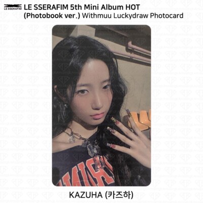 Le Sserafim 5th Mini Album HOT Withmuu Luckydraw Photocard KPOP K