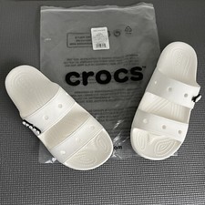 CROCS Classic Slide Sandals Unisex Size M9 / W11 White