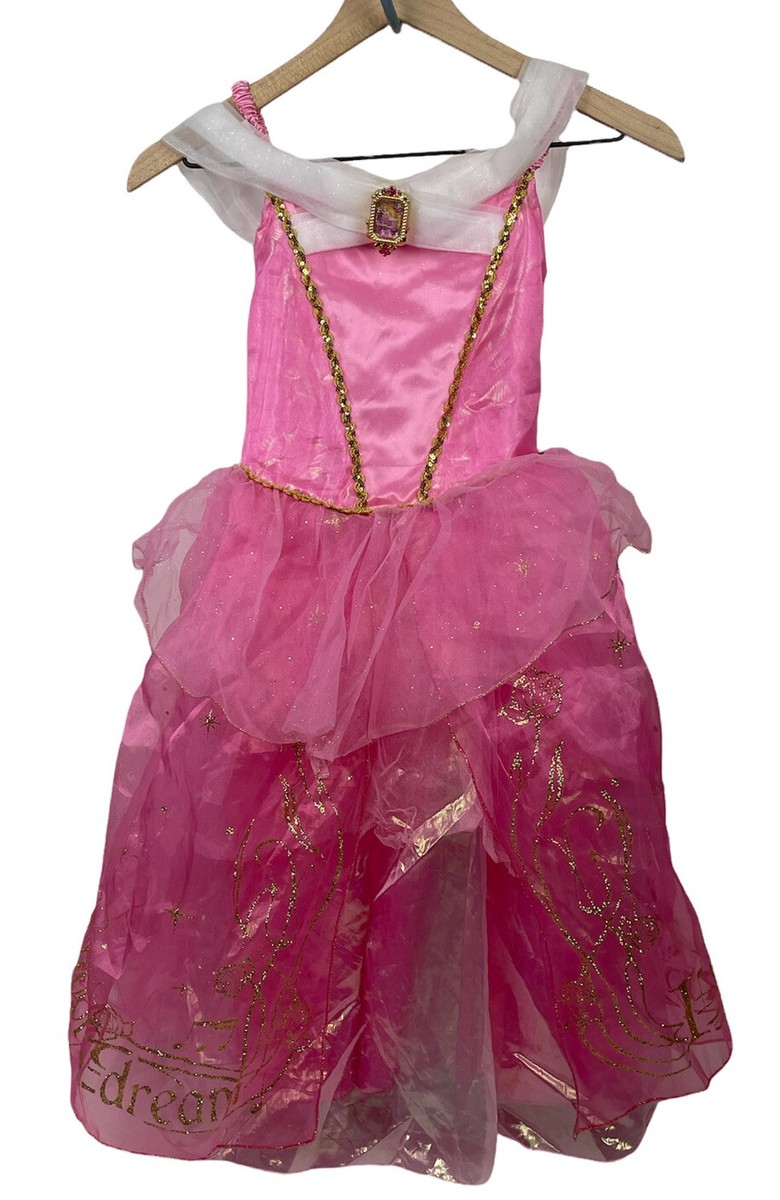 disney store princess aurora dress Disney Store Princess Aurora Sleeping Beauty Costume Child Size Large 9/10