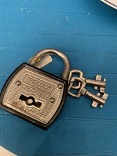 Antique warded TRELOCK Padlock with 2 keys direct from Germany