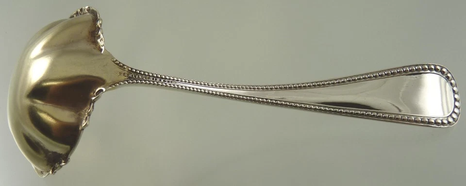 CUCHARÓN CREMA CUENTAS ORO LAVADO ESTERLINA POR BIRKS Foto 2 de 2