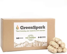 Natural Fire Starters for Grill, Smoker, Pizza Oven,BBQ,Fireplace, Wooden & Pell