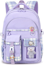 Girls Backpack Cute School Backpack for Girls Kids Teens Kawaii Bookbag for Prim