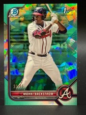 2022 Bowman Chrome 1st #BCP-121 Mahki Backstrom Braves Sapphire /55