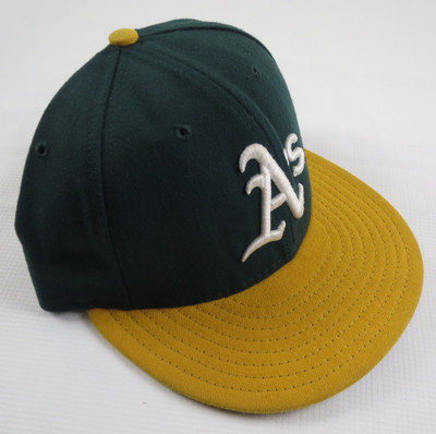 Vtg 90s New Era Pro Model Oakland Athletics A's Polyester Hat 6 7/8 MADE IN USA