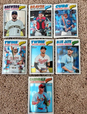 2026 Topps Heritage Baseball 7 Card Base Chrome Refractor Lot