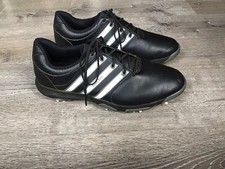 Adidas Mens Size 10.5 Boost Core Golf Shoes Tour 360 Black Leather Q47055