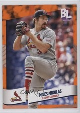 2024 Topps Big League Electric Orange Foil Miles Mikolas #157 1a7j