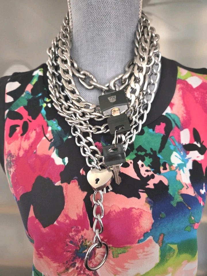 15 piezas Y2K Tono Plata Acero Inoxidable Colección Bikercore Goth Grunge Emo Foto 3 de 4