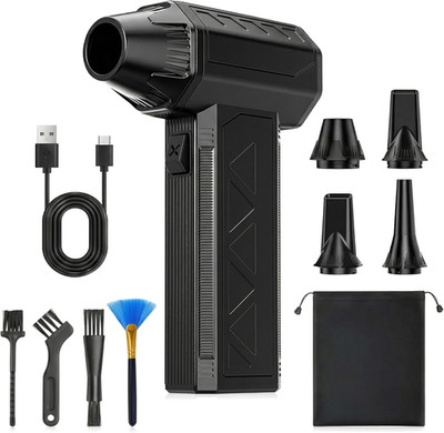 Cordless Electric Air Duster 120G Thrust (130,000 RPM), Mini Turbo Fan & Blower,