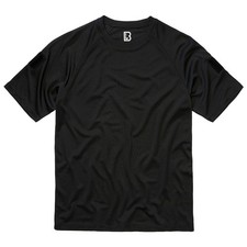 Image of Brandit Quickdry Shortsleeve Shirt Mens Sport Gym Top Everyday Black