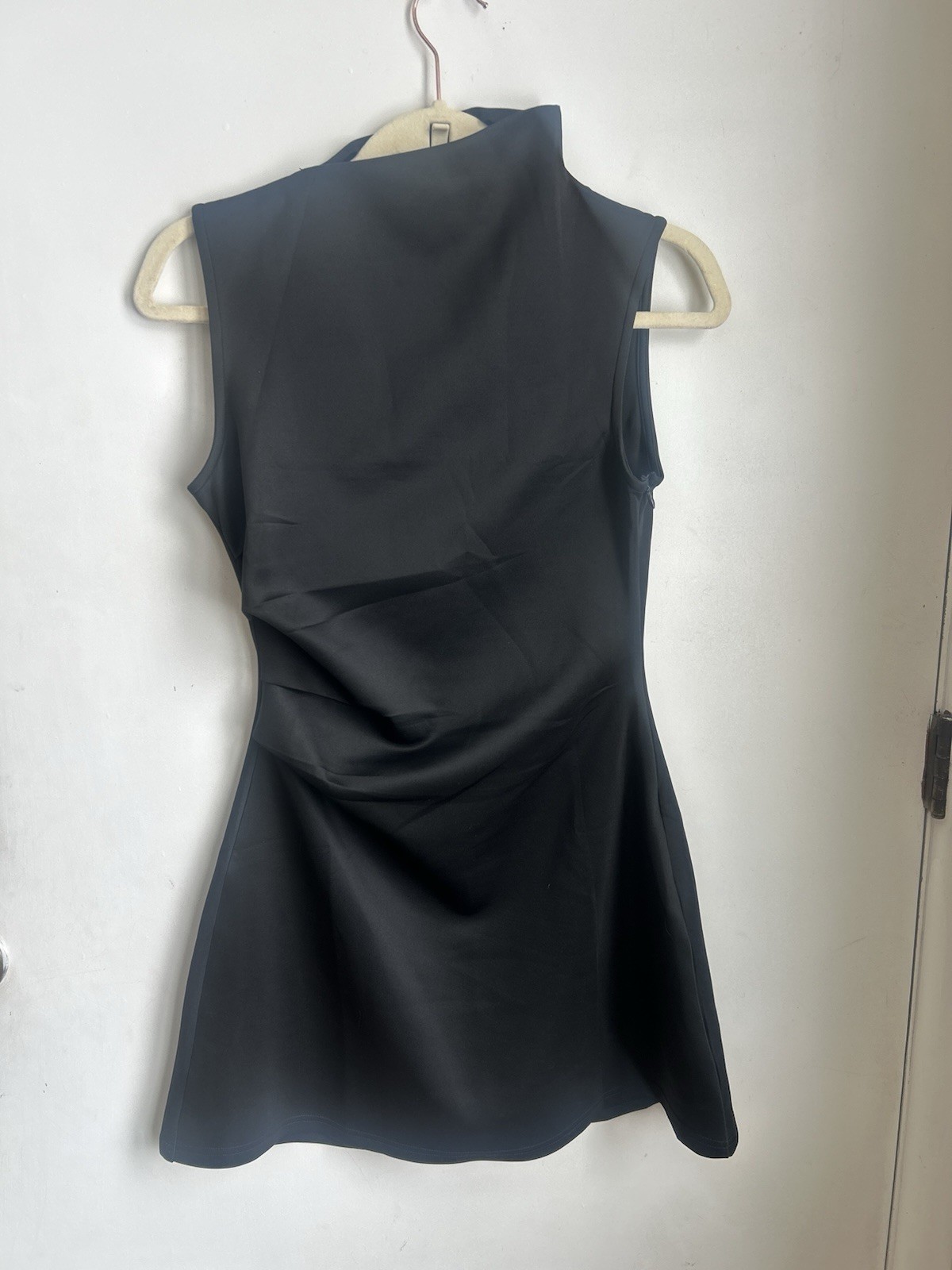 Cider Black Mini Dress – Size S – Sleek & Minimalist