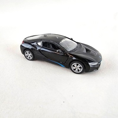 Kinsmart BMW i8 2 Door Coupe 1:36 Diecast Model Toy Car Pull Action Black