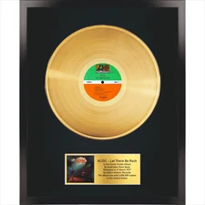 AC/DC - Let There Be Rock / LP Gold 12" / Memorabilia / Souvenir in black fram