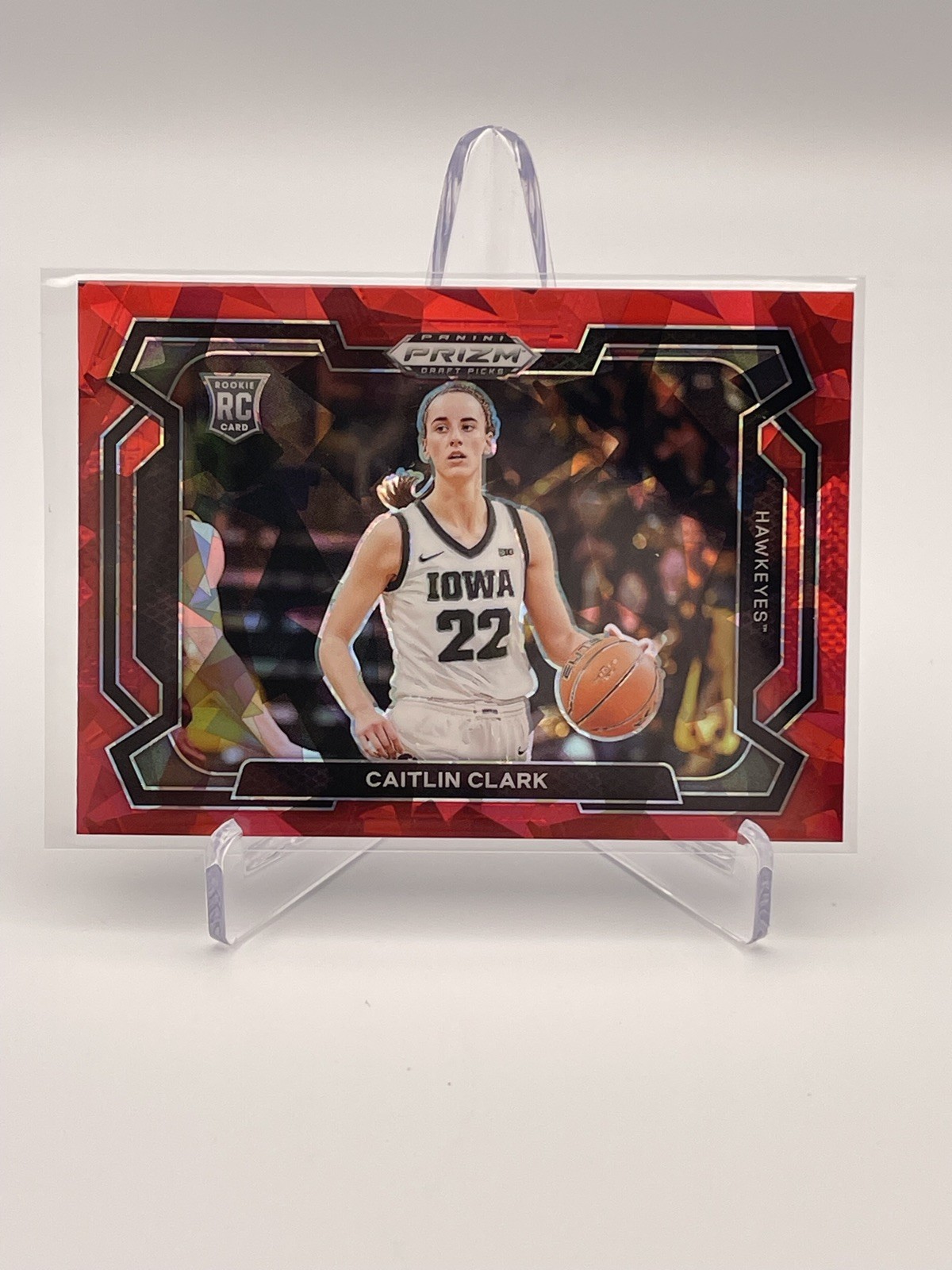 2024 Panini Prizm Draft Picks - Red Ice Prizm Variations #57 Caitlin Clark (RC)