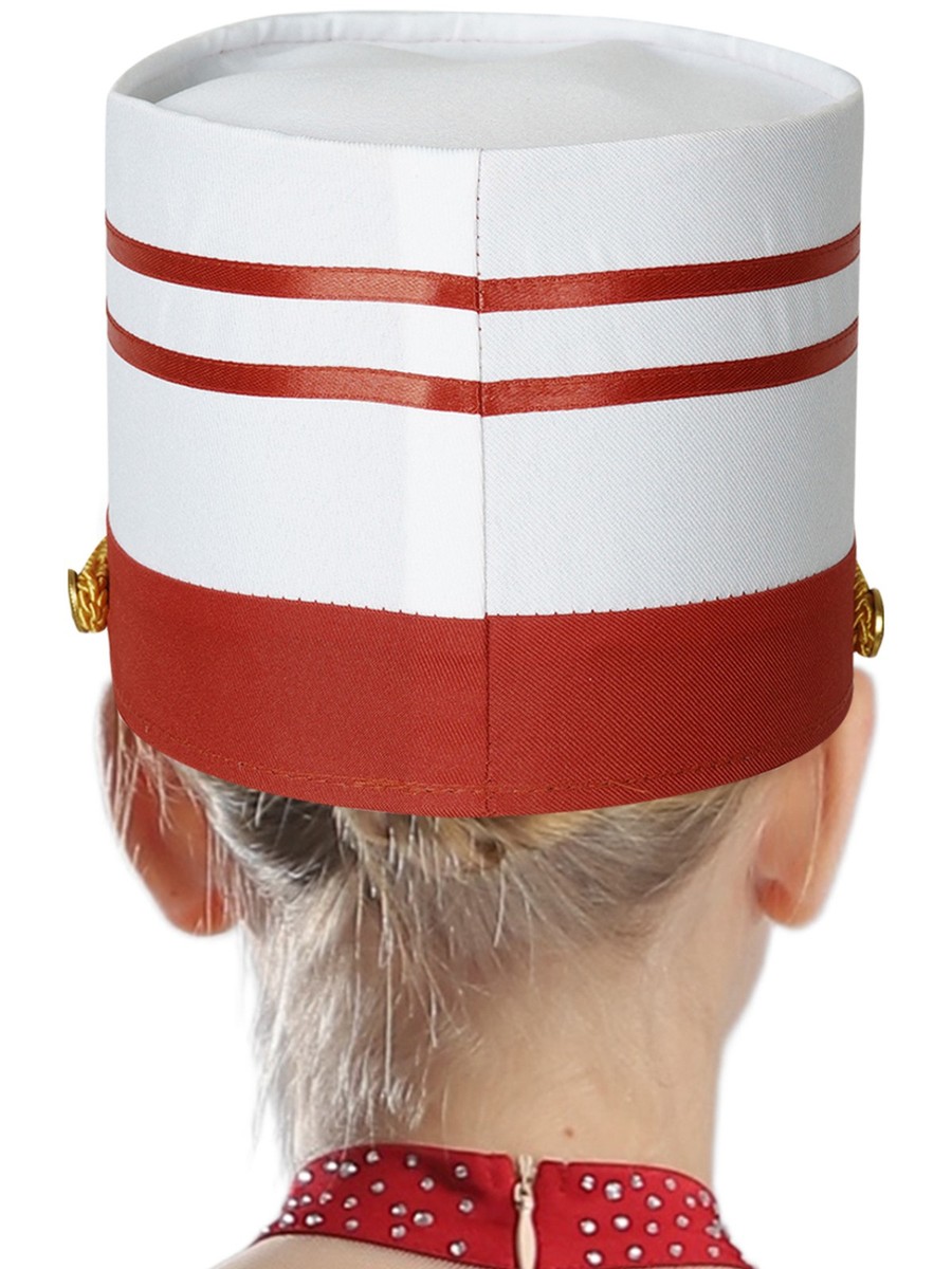 Iiniim Marching Band Hat Drum Major Marching Band Hat Children's Nutcracker Hat Major Hat Royal Soldier Hat Cosplay Stage Performance Fancy Dress