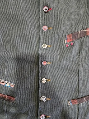 Garry's Earth Vest Handcrafted Made In Italy Size M Cod.36 image 6