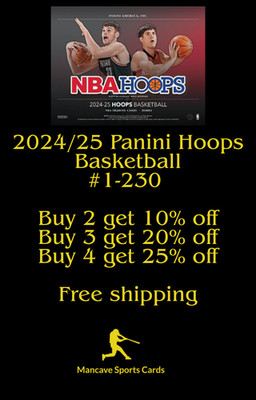 2024-25 NBA Hoops Basketball #1-#230 Complete Your Set
