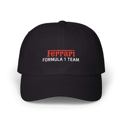 Ferrari Formula 1 Team Unisex Embroidered Dad Cap Adjustable Casual Everyday Wea