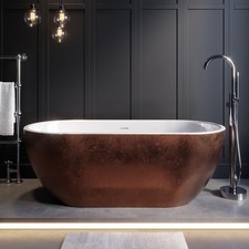 Copper Effect Freestanding Double Ended Bath 1650 x 750mm - Lisbon LISCO1650