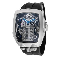 Montres Prestige X Skeleton Dial Automatic Watch 44mm Black MPW-0153 NIB