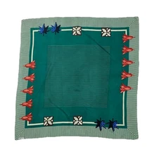 ESPRIT All Green Silk W / Leaf Print Vintage Women’s 32"/33" PGC