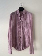 Dior Homme SS05 Beck / Untitled Pink Sheer Tuxedo Shirt
