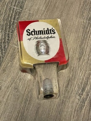 Schmidt's of Philadelphia Beer Lucite Beer Barrel Tap Handle VINTAGE Man Cave