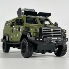 1:32 Armored Military Vehicle Diecast Model Car – Sound Light Off-Road Toy Truck