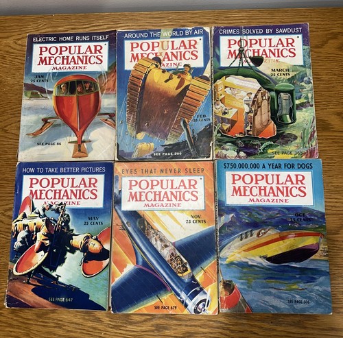 Popular Mechanics Magazine - 13 Vintage Issues From 1937 1938 1939 - Picture 2 of 10