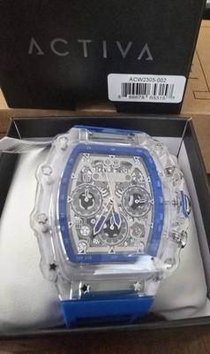 Activa Circuit X Invicta 44.3mm w/ Skeleton Dial PC Case Material Blue Watch