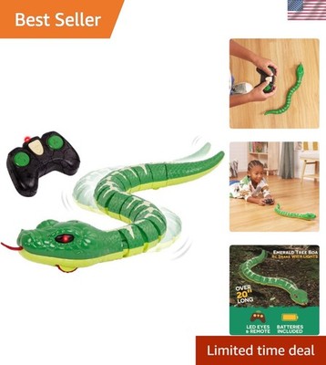 Remote Control Emerald Tree Boa Snake Toy, Realistic Moving Electronic Animal...