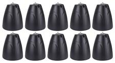 10 Rockville PEN-65T Black 6.5" 70V Hanging Pendant Speakers For Restaurant/Bar