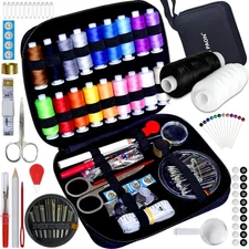 Sewing Kit with Case Portable Sewing Supplies for Home Traveler, Adults,