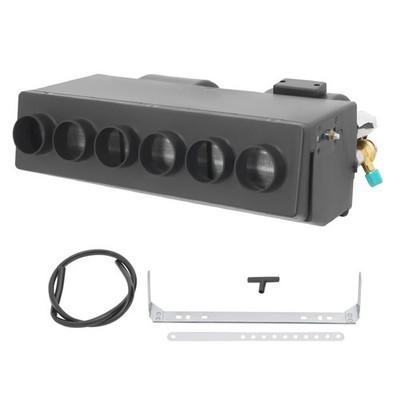 Universal Car AC Evaporator 24V 100W 6 Outlets 258CFM Under-Dash