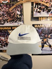 Rare Vintage NIKE Embroidered Swoosh Spell Out Strapback Hat Cap 90s 2000s