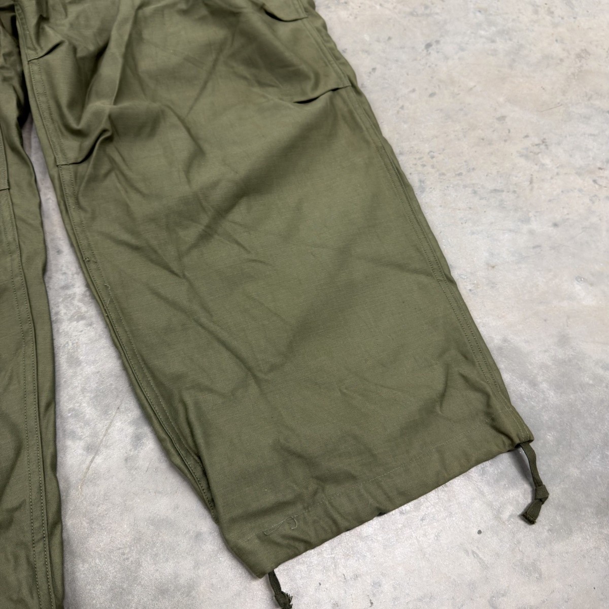 50s US Army M-1951 Shell Field Trousers Pants M51 Size XL Regular 40 NOS View 4