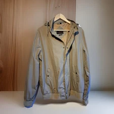 Christopher Hart Vintage 90s Men’s Hooded Tan Jacket Big Tall Windbreaker