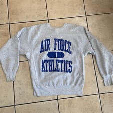 Vintage Champion Reverse Weave Sweater Sweatshirt AIR FORCE ATHLETICS Men XL