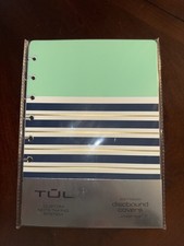 TUL 5.5x8.5 Mint Stripe Custom Note-Taking System Discbound Notebook Soft Covers