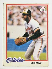 1978 Topps #640 Lee May DP (POOR)