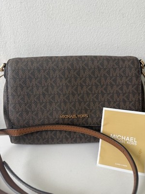 MICHAEL Michael Kors Medium Logo Convertible Crossbody Bag BROWN