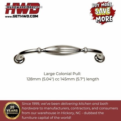 LAST CHANCE Vintage Style Handle Brushed Nickel Kitchen Bath Cabinet Pull Knob