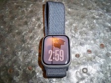 Apple Watch Gen 9 Series 9 Cell 41mm Silver Aluminum Grey Band Excellent conditi